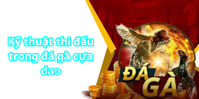 Kỹ thuật thi đấu trong đá gà cựa dao