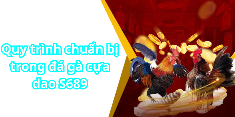 Quy trình chuẩn bị trong đá gà cựa dao S689